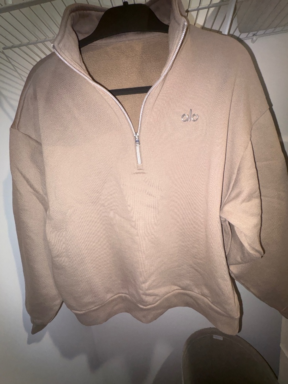 Accolade 1/4 Zip Pullover - Light Cocoa (Size M)